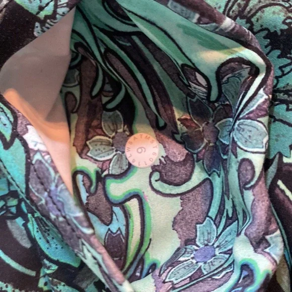 Lululemon Fast & Free 7/8 Tight II 25” Nulux Memoir Multi Green sz6 - Picture 6 of 9